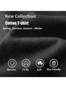 Round Neck Black T-Shirt with HATE NEVER MADE ANY NATION GREAT Print for Casual Wear - Negro - Ver 6