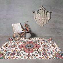 Bohemian Style Style Carpet - Stain Resistant, Non-Shedding, Machine Washable, Suitable For Living Room And Bedroom DecorChristmas Decor Kitchen Rug - Multicolor - View 32