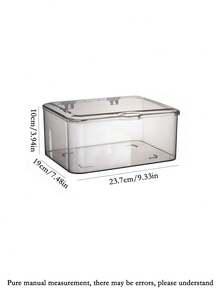 1pc Transparent Tea Set Storage Box, Covered With Dust-Proof And Insect Proof Acrylic Large Capacity Storage Box, Suitable For Home Kitchen And Living Room Storage Of Tea Bowls, Stackable Desktop Storage Box, Suitable For Home, Tea House, Beverage Shop, Christmas And Halloween, Home Storage Decoration Box