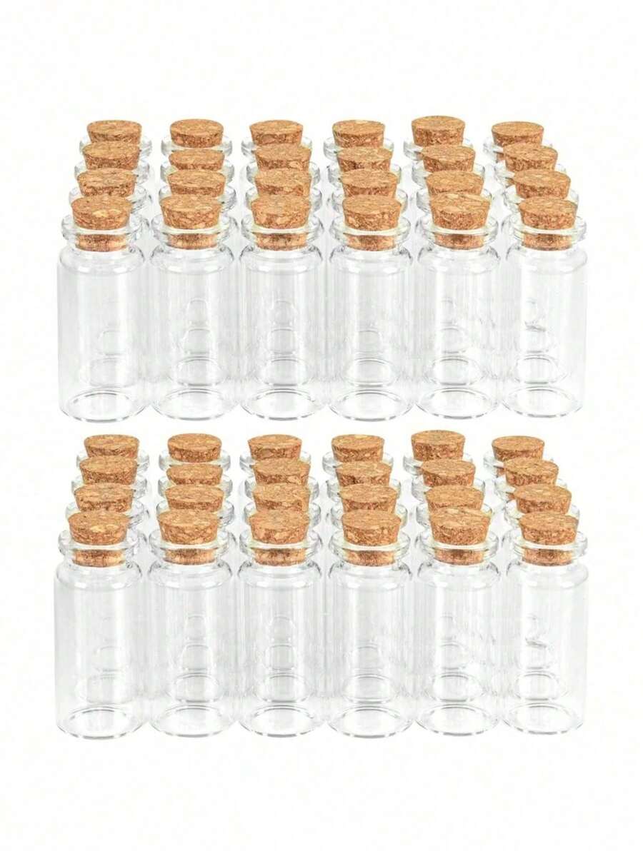 10ml Glasflaschen mit Korkverschluss, Potion Gläser Halloween Dekoration, Wunschflaschen für Baby-Shower, Hochzeitsgeschenke, Party Dekoration, DIY Aufbewahrungszubehör