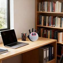 Smart Speaker Palm Holder - Desktop Display And Storage Stand For 4th Or 5th Generation Echo Dot And HomePod Mini - Black - View 6