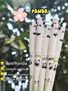 12 Stücke/Box süße Panda Gelschreiber, Cartoon Katze Giraffe geformte löschbare Kugelschreiber, kreative Einhorn Wärme verschwindende Stifte, Kinder Schreib- und Malballstifte - Verschiedenfarbig - Übersicht 5