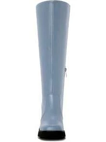 Wide Calf Plus Size Women's 70s Gogo Tall Knee High Square Toe Chunky Heel Retro Fashion Vintage Boots - 藍普 - 查看 4