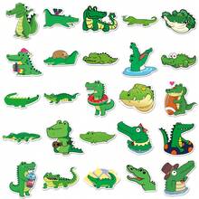 50Pcs Cartoon Cute Crocodile Cartoon Graffiti Stickers Suitable For Water Bottles, Laptops, Phones, Skateboards, Guitars, Suitcases, Scrapbooks, Helmets, Party Decorations And Gifts - Multicolor - View 4