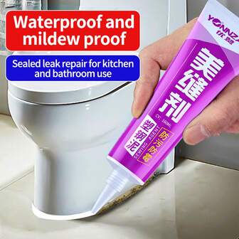 1/2 piezas Sellador de lechada de azulejos impermeable y anti-moho, apto para azulejos, cerámica, fregadero de cocina, inodoro, tocador, baño, eliminación de moho