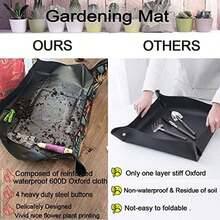 New Upgrade Flower Color Gardening Mat, 30*30inch, Foldable, Waterproof, Bonsai Transplanting Pad, Dirty Catcher, Mix Soil, For Indoor Garden Succulent Care