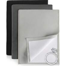 Random Color Jewelry Polishing Cloth | Multi-Layer Double-Sided Reusable Cleaning Cloth - Suitable For Gold, Pure Silver, Platinum | Stain Removal & Anti-Rust Polishing Miracle