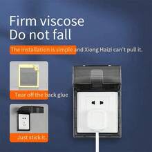 1个防水插座盖，翻盖设计，使用方便，保护家人用电安全，防止水漏进插座造成危害，还能防止手指意外进入插座 - 彩色 - 查看 2