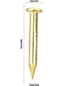 Clavos Para Madera 1 1/2 Cabeza,Piezas de Clavo de Cabeza Redonda Bisagra de Muebles de Latón Accesorios de Hardware 10Mm/15Mm/18Mm/22Mm 15Mm de Longitud(22 mm de largo de espesor) - 10 mm de largo - Ver 8