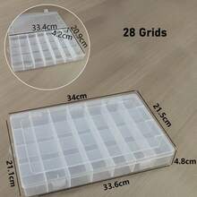 1pc Multi-Purpose Transparent Plastic Storage Boxes Mini Transparent Bead Storage Containers With Hinged Lids Rectangular Clear Craft Supply Boxes For Organizing Earrings Rings Jewelry And Nail Art Accessories