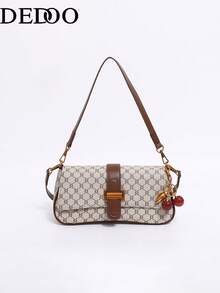 Dedoo 1个2026新款时尚手提包，牛仔风格托特包，2024新款高品质独特原创单肩斜挎包，适合旅行、约会、购物、办公穿着，送给女朋友的礼物 - 彩色 - 查看 6