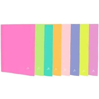Raccoglitori ad anelli Mariola 283FP con cartoncino plastificato a righe 4m x 25m, colori pastello assortiti
