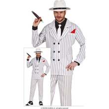 Fiestas Guirca Costume da Gangster per Adulti, Costume da Principe del Crimine per Feste a Tema, Stile Classico con Dettagli Realistici, Ideale per Celebrazioni, Cosplay e Costumi di Personaggi di Film, Disponibile in Diverse Taglie - Multicolore - Visualizzare 1