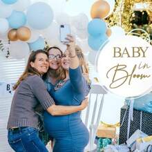 Dbaby In Bloom Baby Shower Decorations Sign Elegant Wall Decoration For Baby Showers Gu The Gender Girl Or Boy Pregnancy Celebration Décor - 金色 - 查看 5