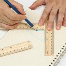 3 Pack Wooden Ruler Set, 6, 8, 12 Inch Rulers, High-Quality Metric Ruler, Easy To Read, Mm, Sturdy And Durable Straight Edge For Drawing, Home, Office, Engineering - 1_ - View 6