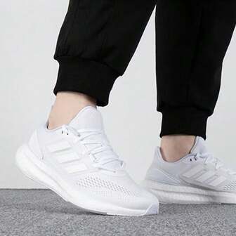 Adidas Herr PUREBOOST 22 Vadderade Fitness Träning Lätta Bekväma Andningsbara Löparskor GY4705