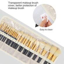 OCHEAL Makeup Brush Holder,Makeup Brush Organizer,Travel Makeup Brushes Bag Cosmetic Bags Pouch For Women Cosmetic Brushes Makeup Artist - Floral{"Color_name":"Floral","Size_name":"Small(Packof1)"} - Floral - 查看 4
