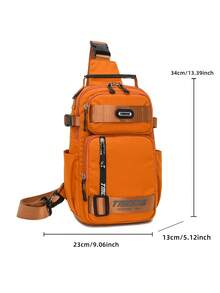 Bolso de pecho unisex, bolso de viaje versátil, bolso de hombro casual multifuncional, mochila de gran capacidad para distancias cortas para hombres, adecuado para ciclismo, senderismo, ir al trabajo, actividades al aire libre - Multicolor - Ver 19