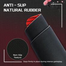 MAGIC-REFINER X ATTACK SHARK Gaming Mouse Pad, Fabric, Ultra-High-Density Microfiber Fabric, Non-Slip Rubber Base, Accurate Positioning, High Precision, Fast Start & Stop, Waterproof, Stain-Resistant, Heat-Resistant, Wear-Resistant, Well-Balanced, Compatible With Laser And Optical Mice, Dedicated To FPS Games (440*400*40mm, Red & Black)