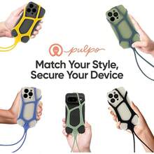 - Correa para telfono celular, correa de telfono antirrobo, soporte para telfono con cuello en carterista, cordn de silicona para telfono - Lavanda - Ver 10