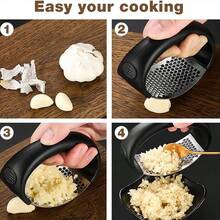 Stainless Steel Garlic Press Thickened Garlic Clamp Garlic Press Household Garlic Mortar Garlic Mortar Kitchen