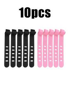 6pcs Reusable Silicone Cable Ties, Suitable For Headphones, Phone Chargers, Mice, Audio Devices, Computers, Etc. For Home, Office, Kitchen, School (Random 6 Colors) - Multicolor - View 25