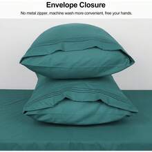 EstiloTendenciaLirex 2-Pack Fundas De Almohada 1800 Hilos, Fundas De Almohada De Microfibra Suave Cepillada, Transpirables Sin Arrugas Y Lavables A MáQuina (50X75 Cm, Verde)Calidad PremiumVersióN Mejorada - Beis - Ver 4