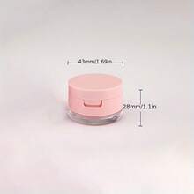 Compact 3g/5g Loose Powder Case With Sifter & Puff - Portable, Fragrance-Free Makeup Organizer, Mini, Honey Powder, Isolation Net
