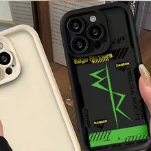 Funda de teléfono estilo cyberpunk con diseño de marco, elegante y simple, funda de protección personalizada y creativa, protección contra golpes y caídas, duradera y resistente a las manchas, compatible con XR/X/XS/XS Max|11/11 Pro/11 Pro Máx|12/12 Pro/12 Pro Máx.| 13/13 Pro/13 Pro Max.| 14/14 Pro/14 Plus/14 Pro Máx.| 15/15 Pro Max/15 Pro/15 Plus| 16/16 Pro/16 Pro Max/16 Plus| 17/17 Pro/17 Pro Max/17 Air, funda trasera suave de alta calidad TPU Antigoles - Negro 680 - Ver 6