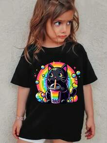 Young Girls T-Shirts - Black - View 6