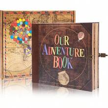 146Page DIY Handmade Scrapbook Embossed Leather Cover Ideal For Memories Anniversary Wedding And Best Friend Gift Inspired By The 'Up' Saga Ball