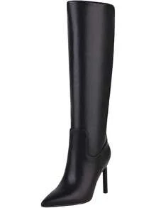 Women's Knee High Boots Stiletto High Heels Sexy Zipper Knee Bootshalloween - 深綠色/尖頭 - 查看 6
