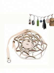 Tendedero de viaje, línea de ropa portátil, con mosquetón para acampar al aire última intervensión, cruceros, patio trasero interior - Multicolor - Ver 1