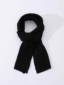 1 chiếc khăn choàng thời trang màu trơn dành cho nữ, thích hợp mặc hàng ngày vào mùa thu/đông để giữ ấm và mặc đi tiệc - A - Xem 13