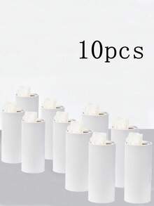 1/2/5/10pcs 6.3inch Solid Color Cylindrical Tissue Box, Household Creative Paper Towel Holder For Bathroom, Kitchen, Living Room,Home Stuff,Table,Home Decorations,Home Organization And Storage,Room Decor,Room Decor Bedroom,Kitchen Accessories,Kitchen Tools,Organiser Kitchen,Travel,Holiday,Tissue Box Holder,Napkin Holder,Festival Family Gathering,Kitchen Dining Table DecorFor Home Kitchen Bedroom Living Room Dining Room, Home Decoration Accessories, Decorative Box,Women Wedding Gift,Summer Travel Holiday Festival Must-Have - White - View 10