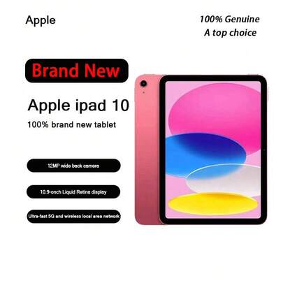 Apple جديد تماما، أصلي وأصلي، آيباد الجيل العاشر، بشاشة 10.9 بوصة، شريحة A14، كاميرا زاوية واسعة بدقة 1 مليون بكسل، واتصال واي فاي