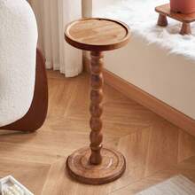 Wooden Round Side Table, Suitable For Coffee Table, Shelf, Plant Stand, Sofa End Table, Multipurpose Small Wooden Desk For Living Room, Bedroom, Kitchen, Balcony