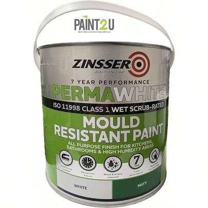 Perma White Self - Priming Interior Paint Matt White 2.5L
