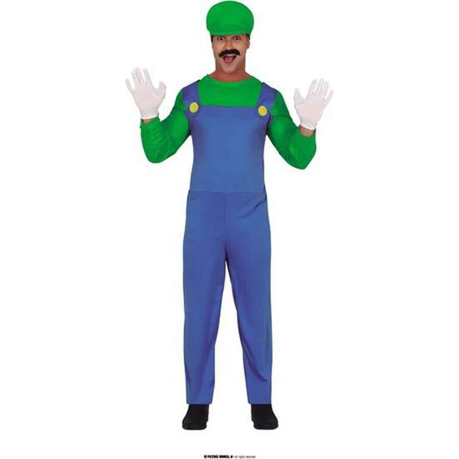 Fiestas Guirca 成人水管工服裝，舒適有趣的主題派對服裝、遊戲和慶祝角色服裝，非常適合活動、慶典和節日的角色扮演和服裝，有多種尺寸可供選擇 - 免費送貨✅ 24/48 小時內送達西班牙（半島） - 彩色 - 查看 1