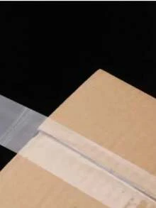 1pc Heavy Duty Clear Packing Tape, 4.5cm Width X 180m Length, Strong Adhesive Suitable For Gift Box Packaging, Transportation, Waterproof OPP Material - Round - View 5