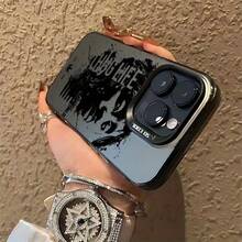 Funda de teléfono con diseño de grafiti clásico de cantante, compatible con modelos de 16, 15, 14, 13, 12, 11 Pro, X, XR, XS, 8 y Plus, con acabado mate y anti-caída.17  17promax - Negro - Ver 3