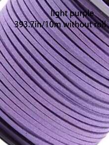 10m/Roll 2.5mm Faux Suede Cord, Handmade Rope, Bracelet DIY Jewelry Accessory String - Multicolor - View 17