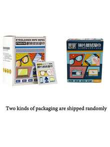 100 Pieces Of Lens Cleaning Wipes, Mobile Phone Screen/Glass Mirror Screen Cleaning Wipes, Suitable For Quick Drying Of Glasses Screens, Independent Packaging, Glass Cup Cleaning Paper, Portable Glass Glass Cleaning Paper, Suitable For Travel, Outdoor, Sports, Office, School And Other Fashion.