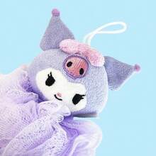 Miniso Sanrio Kuromi Series Bath Balls, High - Quality Mesh, Comfortable Bathing Experience In Bathroom(1 PC)