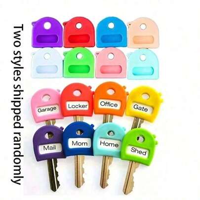 This Random Multi-Color Key Holder Is Super Practical! Made Of Elastic Material, It's Suitable For Home Use And Easy To Install. The Vibrant Colors Can Quickly Distinguish Different Keys, Bidding Farewell To The Trouble Of Rummaging. It Also Protects Against Dust, Water, And Scratches, Making The Keys More Durable. It's Both Practical And Like Adding A "Colorful Decoration" To The Keys, Combining Functionality And Aesthetics.