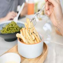 POSATE Heavy Duty Plastic Forks, Clear Disposable, Pack Of 60 - ColorB - View 8
