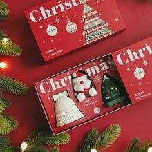 1pc Christmas Scented Candle Gift Set, Ambient Home Handmade Fragrance Decoration, Candle Christmas Gift, Christmas Decorations, Christmas Gifts - Multicolor - View 11