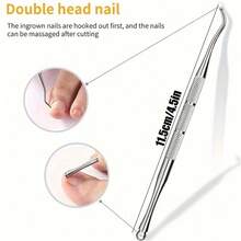 1pc Professional Stainless Steel Nail Clipper & Cuticle Trimmer - Precision Ingrown Toenail Scissors, Odorless Foot Care Tool, Callus Nipper - Silver - View 11