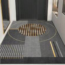 850g/Sqm Luxury Velvet Carpet, Black With Gold Accents, Non-Slip, Machine Washable, Durable & Soft Carpet Suitable For Living Room, Bedroom, Dining Room, Office - Rectangular, Lightweight, Fade-Resistant, Indoor/Outdoor Decor Christmas Decor Kitchen Rug - Multicolor - View 5