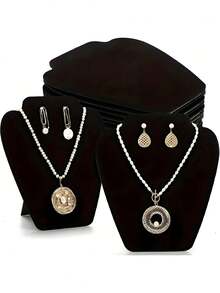 10/1pc,Jewelry Display Stand With Bust, Necklace, Pendant & Earring Holder, Tower Shaped Display Rack Valentine Day Back To School,Jewelry Display Stand, Bust Shape Necklace, Pendant, Earring Display Rack, Jewelry Tower Stand For Necklaces, Pendants, Earrings